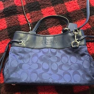 Coach Signature Navy Purse